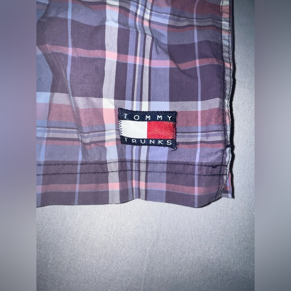 Tommy Hilfiger • Vintage Plaid Swim Trunks - Picture 2 of 10